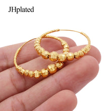 Load image into Gallery viewer, Golden big round stylish hoop earrings