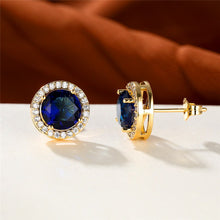 Load image into Gallery viewer, Luxury Simple Gold Crystal Minimalist Stud Earrings