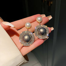 Load image into Gallery viewer, Luxury Shiny Crystal Gold Silver Color Drop Earrings