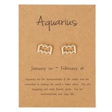 Load image into Gallery viewer, Constellation Symbol Zodiac Sign Stud Earrings