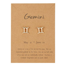 Load image into Gallery viewer, Constellation Symbol Zodiac Sign Stud Earrings