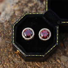 Load image into Gallery viewer, Luxury Simple Gold Crystal Minimalist Stud Earrings