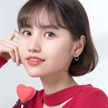 Load image into Gallery viewer, Sparkling Zircon Hollow Out Hearts Dangle Earrings