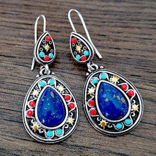 Load image into Gallery viewer, Gorgeous Inlaid Natural Stone Bohemia Drop Earrings