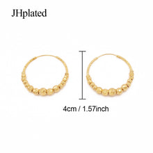 Load image into Gallery viewer, Golden big round stylish hoop earrings