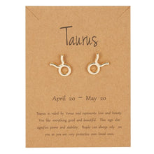 Load image into Gallery viewer, Constellation Symbol Zodiac Sign Stud Earrings