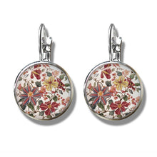Load image into Gallery viewer, Charm Mandala Zen Buddhism Glass Cabochon Earrings