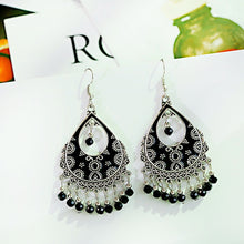 Load image into Gallery viewer, Vintage Beads Antique Jhumkha Tassel Earrings