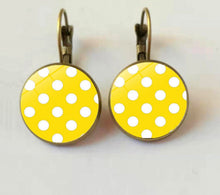 Load image into Gallery viewer, With the unique patterns of polka dots these colorful Drop Earrings are the one for you