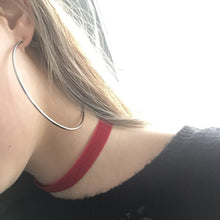 Load image into Gallery viewer, 40-80mm Exaggerated Big Smooth Circle Hoop Earrings
