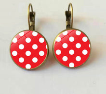 Load image into Gallery viewer, With the unique patterns of polka dots these colorful Drop Earrings are the one for you