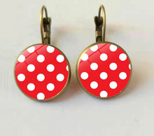 Load image into Gallery viewer, With the unique patterns of polka dots these colorful Drop Earrings are the one for you