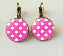 Load image into Gallery viewer, With the unique patterns of polka dots these colorful Drop Earrings are the one for you