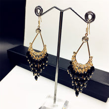 Load image into Gallery viewer, Trendy Festive Luxury Crystal Beaded Tassel Earrings