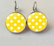 Load image into Gallery viewer, With the unique patterns of polka dots these colorful Drop Earrings are the one for you