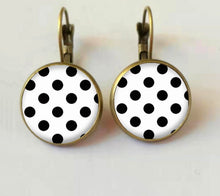 Load image into Gallery viewer, With the unique patterns of polka dots these colorful Drop Earrings are the one for you