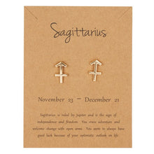 Load image into Gallery viewer, Constellation Symbol Zodiac Sign Stud Earrings