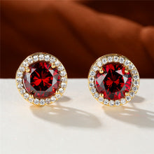 Load image into Gallery viewer, Luxury Simple Gold Crystal Minimalist Stud Earrings