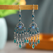 Load image into Gallery viewer, Bohemian Vintage Water Drop Tassel Dangle Earrings