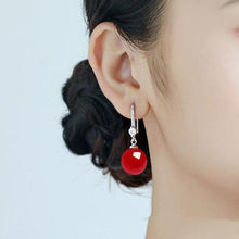 Load image into Gallery viewer, Enchanting Pearl Drop Earrings with Diamond Accents