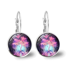 Load image into Gallery viewer, Tree of Life Glass Cabochon Fashion Earrings