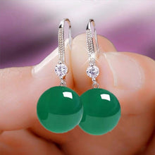 Load image into Gallery viewer, Enchanting Pearl Drop Earrings with Diamond Accents