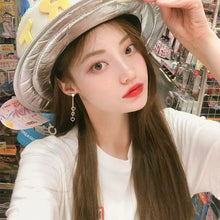 Load image into Gallery viewer, Pearl Heart Valentine Dangle Silver Earrings