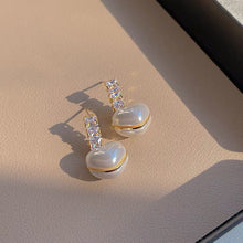 Load image into Gallery viewer, High Grade Pearl Love Personalized Earrings
