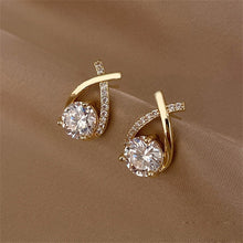 Load image into Gallery viewer, Fashion Cross Fishtail Elegant Stud Earrings
