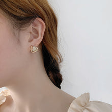 Load image into Gallery viewer, Triangular Geometric Opal Delicate Earrings