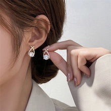 Load image into Gallery viewer, Fashion Cross Fishtail Elegant Stud Earrings