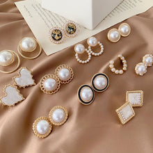 Load image into Gallery viewer, Baroque Pearl Big Round Stud Earrings
