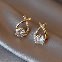 Load image into Gallery viewer, Fashion Cross Fishtail Elegant Stud Earrings