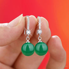 Load image into Gallery viewer, Enchanting Pearl Drop Earrings with Diamond Accents