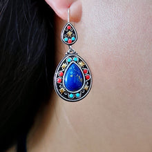 Load image into Gallery viewer, Gorgeous Inlaid Natural Stone Bohemia Drop Earrings