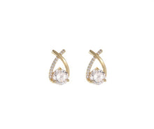 Load image into Gallery viewer, Fashion Cross Fishtail Elegant Stud Earrings
