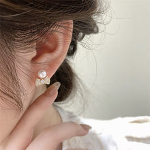 Load image into Gallery viewer, Bow Dangle Statement Pearl Trendy Earrings