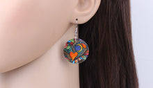 Load image into Gallery viewer, Multi color Round Heart Earrings