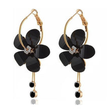 Load image into Gallery viewer, Korean Statement Flowers Tassel Acrylic Earrings - earringsly