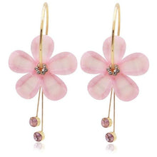Load image into Gallery viewer, Korean Statement Flowers Tassel Acrylic Earrings - earringsly