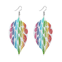 Load image into Gallery viewer, Trendy leaves Shape Colorful Drop Earrings - earringsly