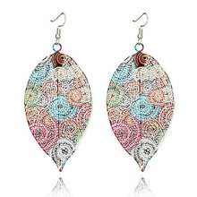 Load image into Gallery viewer, Trendy leaves Shape Colorful Drop Earrings - earringsly
