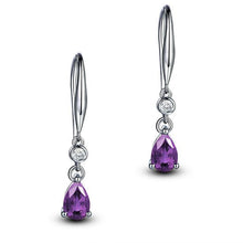 Load image into Gallery viewer, Silver 925 Elegant Simple Drop Earrings - earringsly
