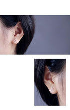 Load image into Gallery viewer, Tiny 925 Silver Cat Stud Earrings - earringsly