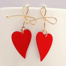 Load image into Gallery viewer, Stylish Heart Geometric Drop Earrings - earringsly