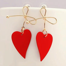 Load image into Gallery viewer, Stylish Heart Geometric Drop Earrings - earringsly