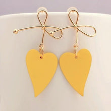 Load image into Gallery viewer, Stylish Heart Geometric Drop Earrings - earringsly