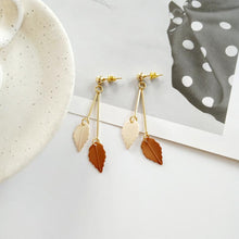 Load image into Gallery viewer, Small Creative Fresh colors leaf earrings - earringsly