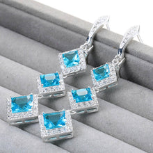 Load image into Gallery viewer, Diamond Geometric Long Dangle Earrings