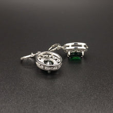 Load image into Gallery viewer, Vintage 925 Silver Ruby Drop Earrings